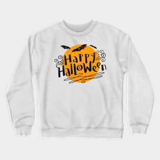 Happy Halloween Bats Crewneck Sweatshirt